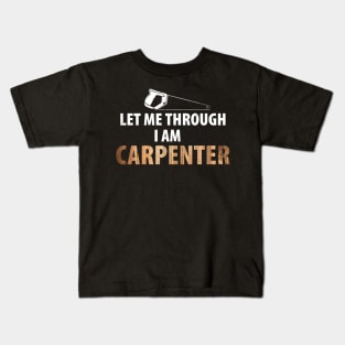 Wood Carpenter Joiner Woodcutter Craftsman Kids T-Shirt